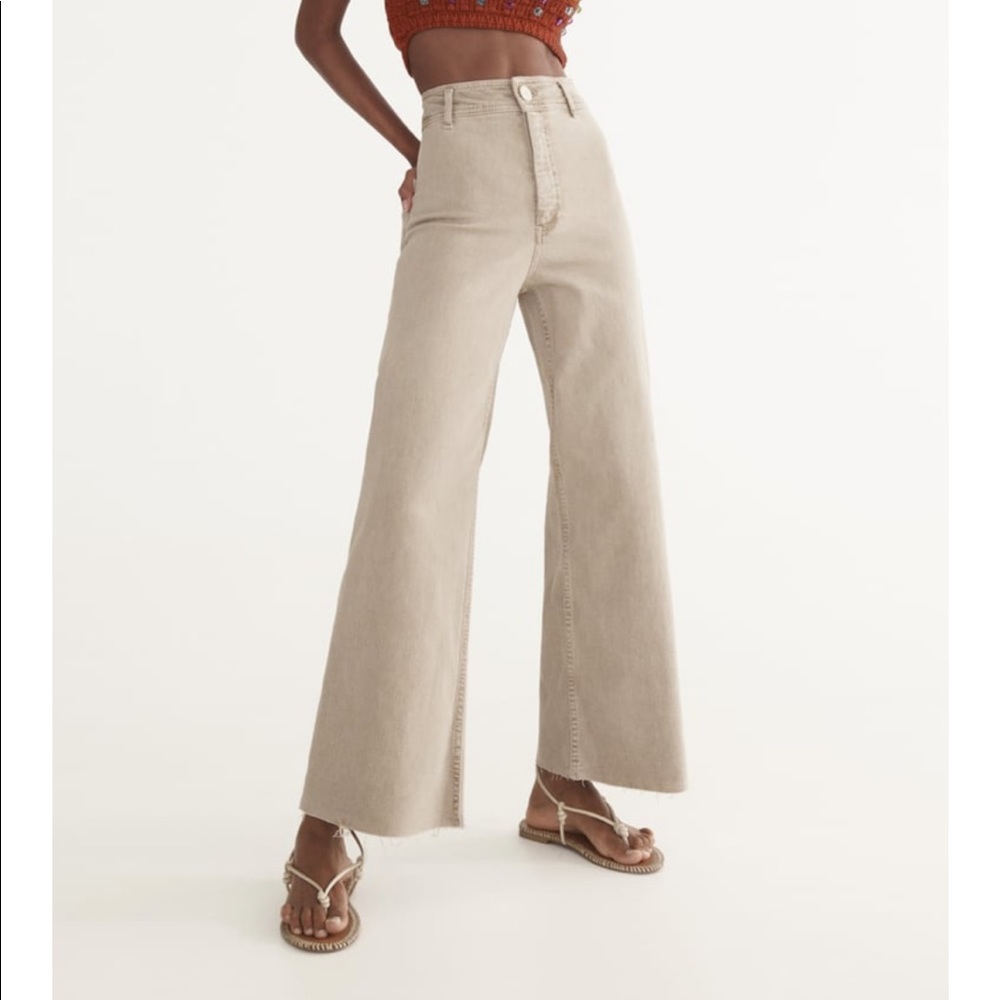 Zara marine straight jeans in stone wash NWOT